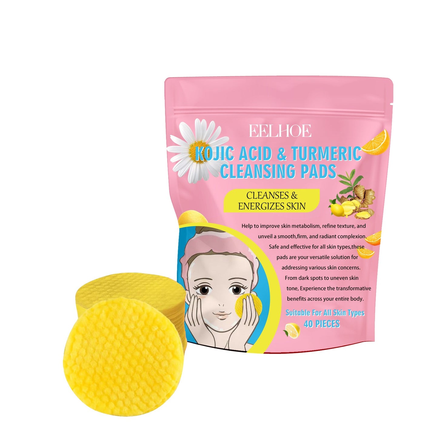 Turmeric Kojic Acid Exfoliating Pads